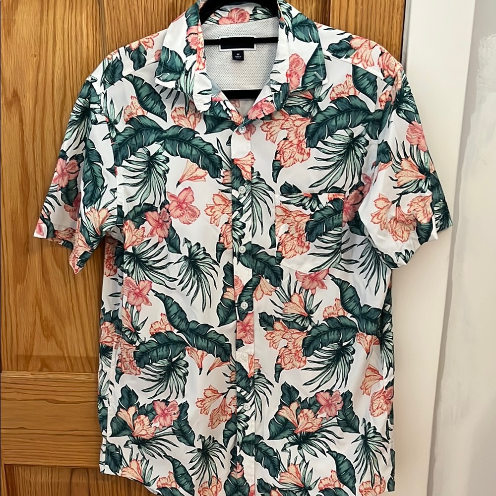 Floral Print Men's Shirt